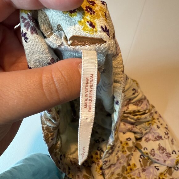 Free People Women S Can't Take My Eyes Off Of You Pants Floral Flare Wide Leg - Picture 4 of 10